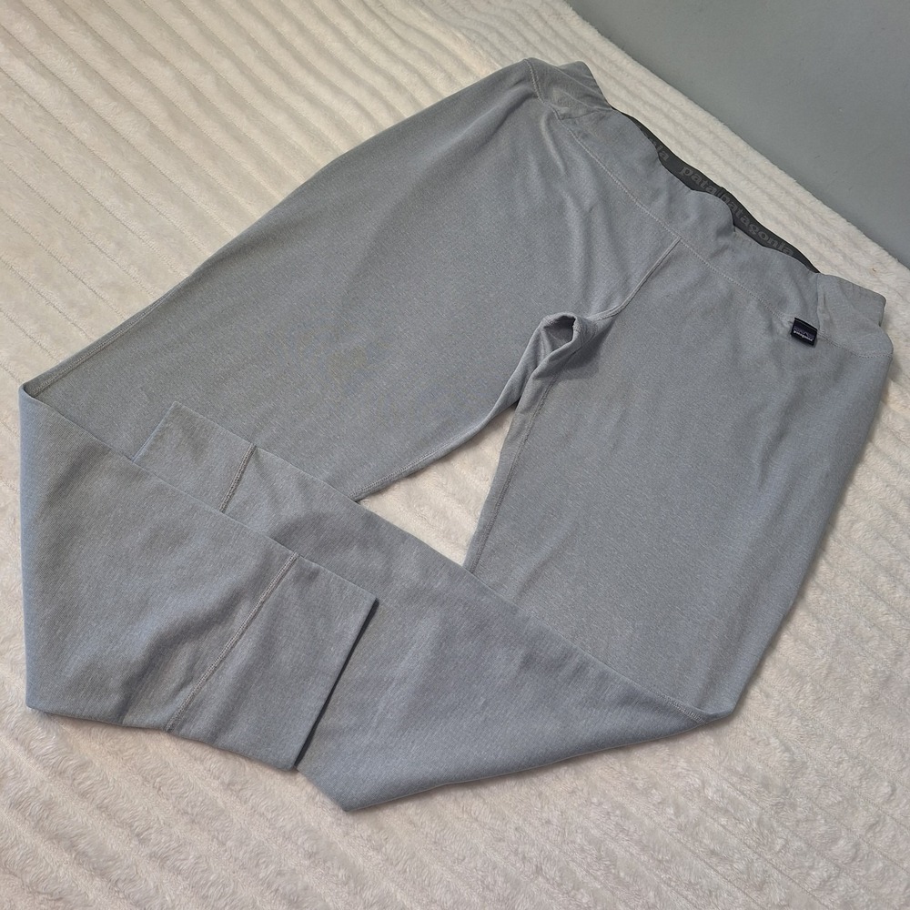 Patagonia Capilene Midweight Polartec Baselayer Pants Womens XL Gray Thermal